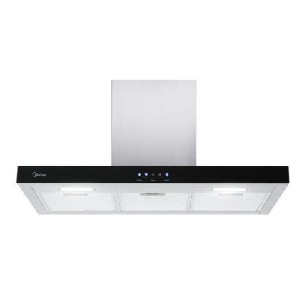 Coifa de Parede 90cm Preta e Inox 5 e 6 Bocas 220V Protouch RTA92 Midea