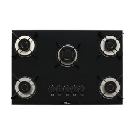 Cooktop 5 Bocas a Gás com Acendimento Automático Vidro Preto Bivolt 1642-6985 Fischer