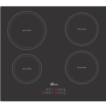 Cooktop De Indução Fischer 4 Bocas Com Touch Screen Vitrocerâmica 220v