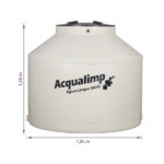 Caixa d'Água 1.500L em Polietileno Acqualimp - Imagem 3