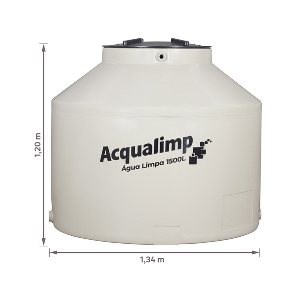 Caixa d'Água 1.500L em Polietileno Acqualimp - Imagem 3